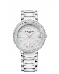 Baume & Mercier Promesse  Quartz Women's Watch, Stainless Steel, Silver Dial, MOA10199