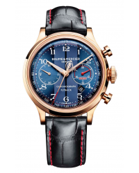 Baume & Mercier Capeland  Automatic Men's Watch, 18K Rose Gold, Blue Dial, MOA10233