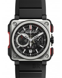 Bell & Ross Aviation BR01  Automatic Men's Watch, Titanium, Black Dial, BRX1-CE-TI-RED