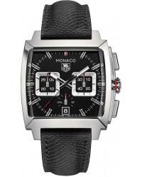 Tag Heuer Monaco  Automatic Men's Watch, Stainless Steel, Black Dial, CAL2113.FC6536