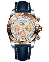 Breitling Chronomat 44 GMT  Automatic Men's Watch, Stainless Steel & Rose Gold, White Dial, CB042012.A739.105X