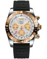 Breitling Chronomat 44 GMT  Automatic Men's Watch, Stainless Steel & Rose Gold, White Dial, CB042012.A739.152S