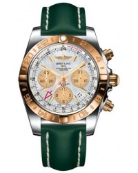 Breitling Chronomat 44 GMT  Automatic Men's Watch, Stainless Steel & Rose Gold, White Dial, CB042012.A739.189X