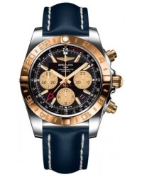 Breitling Chronomat 44 GMT  Automatic Men's Watch, Stainless Steel & Rose Gold, Black Dial, CB042012.BB86.105X