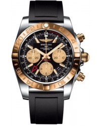 Breitling Chronomat 44 GMT  Automatic Men's Watch, Stainless Steel & Rose Gold, Black Dial, CB042012.BB86.131S