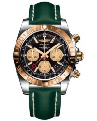 Breitling Chronomat 44 GMT  Automatic Men's Watch, Stainless Steel & Rose Gold, Black Dial, CB042012.BB86.189X