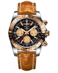 Breitling Chronomat 44 GMT  Automatic Men's Watch, Stainless Steel & Rose Gold, Black Dial, CB042012.BB86.745P