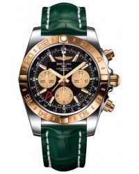 Breitling Chronomat 44 GMT  Automatic Men's Watch, Stainless Steel & Rose Gold, Black Dial, CB042012.BB86.748P