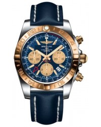 Breitling Chronomat 44 GMT  Automatic Men's Watch, Stainless Steel & Rose Gold, Blue Dial, CB042012.C858.112X