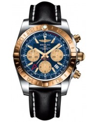 Breitling Chronomat 44 GMT  Automatic Men's Watch, Stainless Steel & Rose Gold, Blue Dial, CB042012.C858.435X