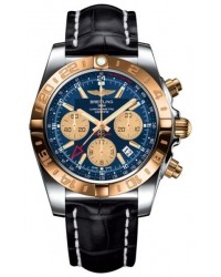Breitling Chronomat 44 GMT  Automatic Men's Watch, Stainless Steel & Rose Gold, Blue Dial, CB042012.C858.743P