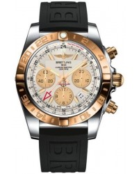 Breitling Chronomat 44 GMT  Automatic Men's Watch, Stainless Steel & Rose Gold, Silver Dial, CB042012.G755.152S