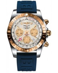 Breitling Chronomat 44 GMT  Automatic Men's Watch, Stainless Steel & Rose Gold, Silver Dial, CB042012.G755.158S