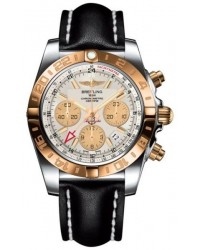 Breitling Chronomat 44 GMT  Automatic Men's Watch, Stainless Steel & Rose Gold, Silver Dial, CB042012.G755.435X