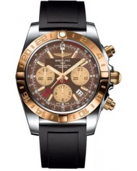 Breitling Chronomat 44 GMT  Automatic Men's Watch, Stainless Steel & Rose Gold, Brown Dial, CB042012.Q590.131S