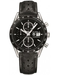 Tag Heuer Carrera  Automatic Men's Watch, Stainless Steel, Black Dial, CV201AJ.FC6357
