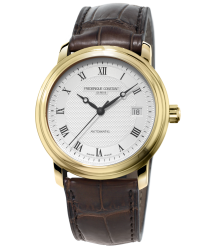 Frederique Constant Classics Automatic  Automatic Men's Watch, 18K Gold Plated, Silver Dial, FC-303MC4P5