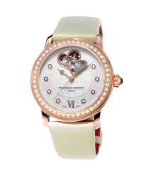 Frederique Constant World Heart Federation  Automatic Women's Watch, 18K Gold Plated, Mother Of Pearl & Diamonds Dial, FC-310WHF2PD4