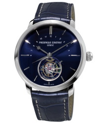 Frederique Constant Tourbillon  Automatic Men's Watch, Stainless Steel, Blue Dial, FC-980N4S6
