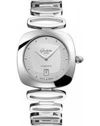 Glashutte Original Pavonina  Quartz Women's Watch, Stainless Steel, Silver Dial, 1-03-01-15-02-14