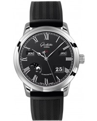 Glashutte Original Senator  Automatic Men's Watch, Stainless Steel, Black Dial, 100-02-25-12-04