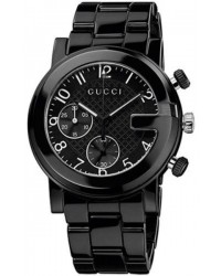 Gucci G-Chrono  Chronograph Quartz Unisex Watch, Steel & Ceramic, Black Dial, YA101352