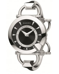 Gucci G-Gucci  Quartz Women's Watch, Stainless Steel, Black Dial, YA122509