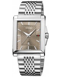 Gucci G-Timeless  Quartz Men's Watch, Stainless Steel, Cream Dial, YA138402