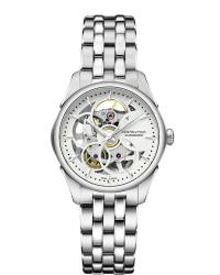 Hamilton Jazzmaster  Automatic Women's Watch, Stainless Steel, Skeleton Dial, H32405111