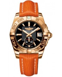 Breitling Galactic 36 Automatic  Automatic Unisex Watch, 18K Rose Gold, Black Dial, H3733012.BA54.217X
