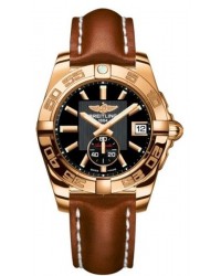 Breitling Galactic 36 Automatic  Automatic Unisex Watch, 18K Rose Gold, Black Dial, H3733012.BA54.413X