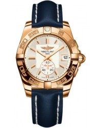Breitling Galactic 36 Automatic  Automatic Unisex Watch, 18K Rose Gold, Silver Dial, H3733012.G714.199X