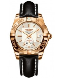Breitling Galactic 36 Automatic  Automatic Unisex Watch, 18K Rose Gold, Silver Dial, H3733012.G714.414X