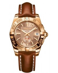 Breitling Galactic 36 Automatic  Automatic Unisex Watch, 18K Rose Gold, Bronze Dial, H3733012.Q584.412X