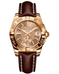 Breitling Galactic 36 Automatic  Automatic Unisex Watch, 18K Rose Gold, Bronze Dial, H3733012.Q584.416X