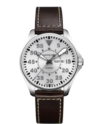 Hamilton Aviation  Quartz Men's Watch, Stainless Steel, Silver Dial, H64611555