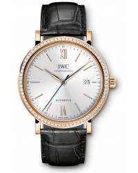 IWC Portofino  Automatic Men's Watch, 18K Rose Gold, Silver Dial, IW356515