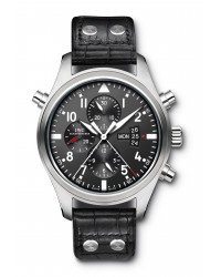 IWC Pilots  Chronograph Automatic Men's Watch, Stainless Steel, Black Dial, IW377801