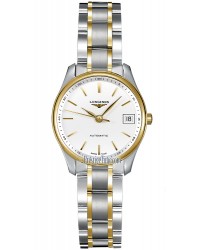Longines Master  Automatic Women's Watch, Steel & 18K Yellow Gold, Silver Dial, L2.128.5.12.7