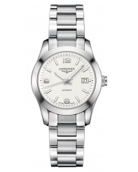 Longines Conquest  Automatic Women's Watch, Stainless Steel, Silver Dial, L2.285.4.76.6