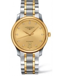 Longines Master  Automatic Men's Watch, Steel & 18K Yellow Gold, Gold Dial, L2.628.5.37.7