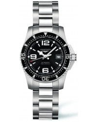Longines HydroConquest  Automatic Women's Watch, Stainless Steel, Black Dial, L3.284.4.56.6