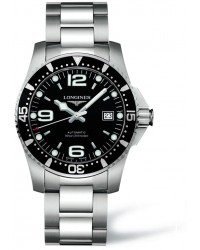 Longines HydroConquest  Automatic Men's Watch, Stainless Steel, Black Dial, L3.642.4.56.6