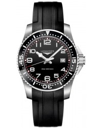 Longines HydroConquest  Quartz Men's Watch, Steel & 18K Rose Gold, Black Dial, L3.688.4.53.2
