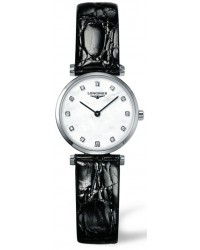 Longines La Grande Classique  Quartz Women's Watch, Stainless Steel, White & Diamonds Dial, L4.209.4.87.2