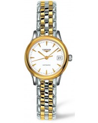 Longines Flagship  Automatic Women's Watch, Stainless Steel, White Dial, L4.274.3.22.7