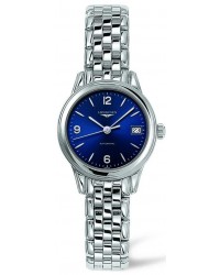Longines Flagship  Automatic Women's Watch, Stainless Steel, Blue Dial, L4.274.4.96.6