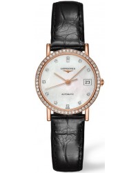 Longines Elegant  Automatic Women's Watch, 18K Rose Gold, Mother Of Pearl Dial, L4.378.9.87.0