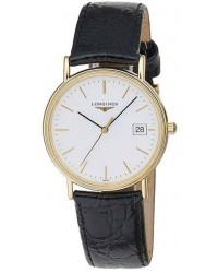 Longines La Grande Classique  Quartz Men's Watch, Gold Plated, White Dial, L4.720.2.12.2