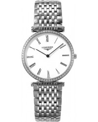 Longines La Grande Classique  Quartz Men's Watch, Steel & 18K Rose Gold, White Dial, L4.741.0.11.6